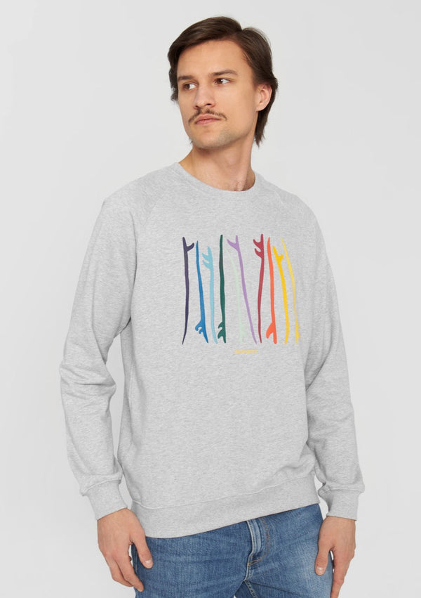 Malmoe Color Surfboards Grey Sweatshirt