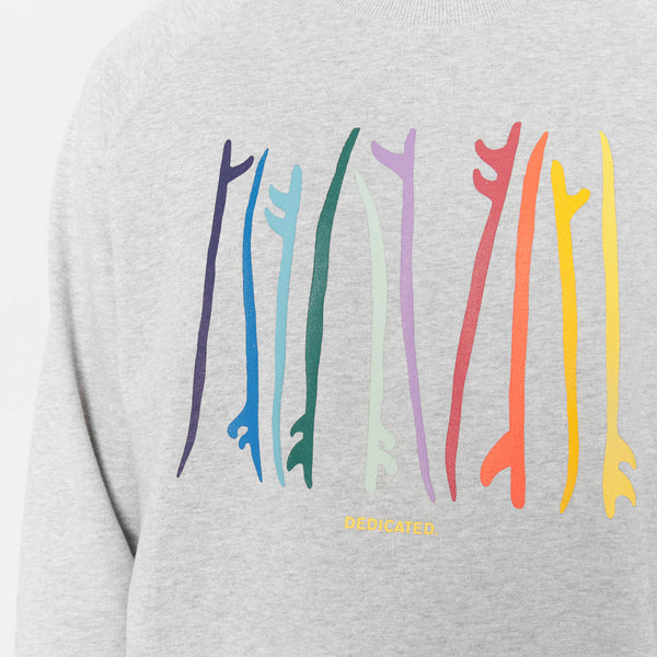 Malmoe Color Surfboards Grey Sweatshirt
