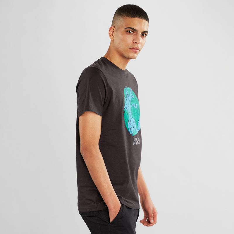 Crayon Globe Charcoal T-Shirt