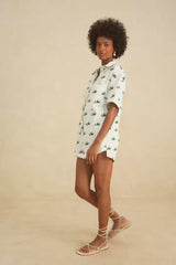 Farm Rio-Jumpsuit-Cross Stitch Coconut Embroidered Romper-Just Brazil