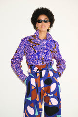 ANNIE P-PANTS-MILA AFRICA BIG BLUE PANTS-JUST BRAZIL