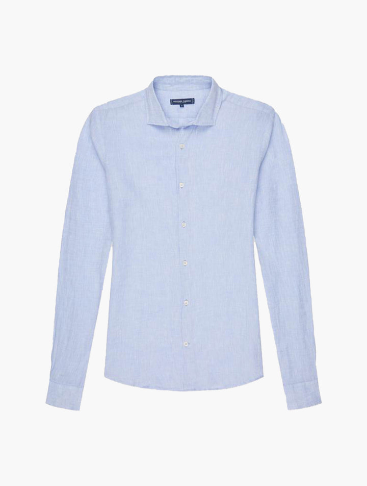 Frescobol-Antonio Linen Shirt Baby Blue-Shirt-Justbrazil