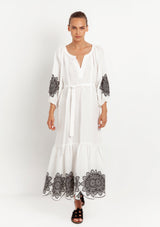 Kori-Auden White Black Dress-Justbrazil