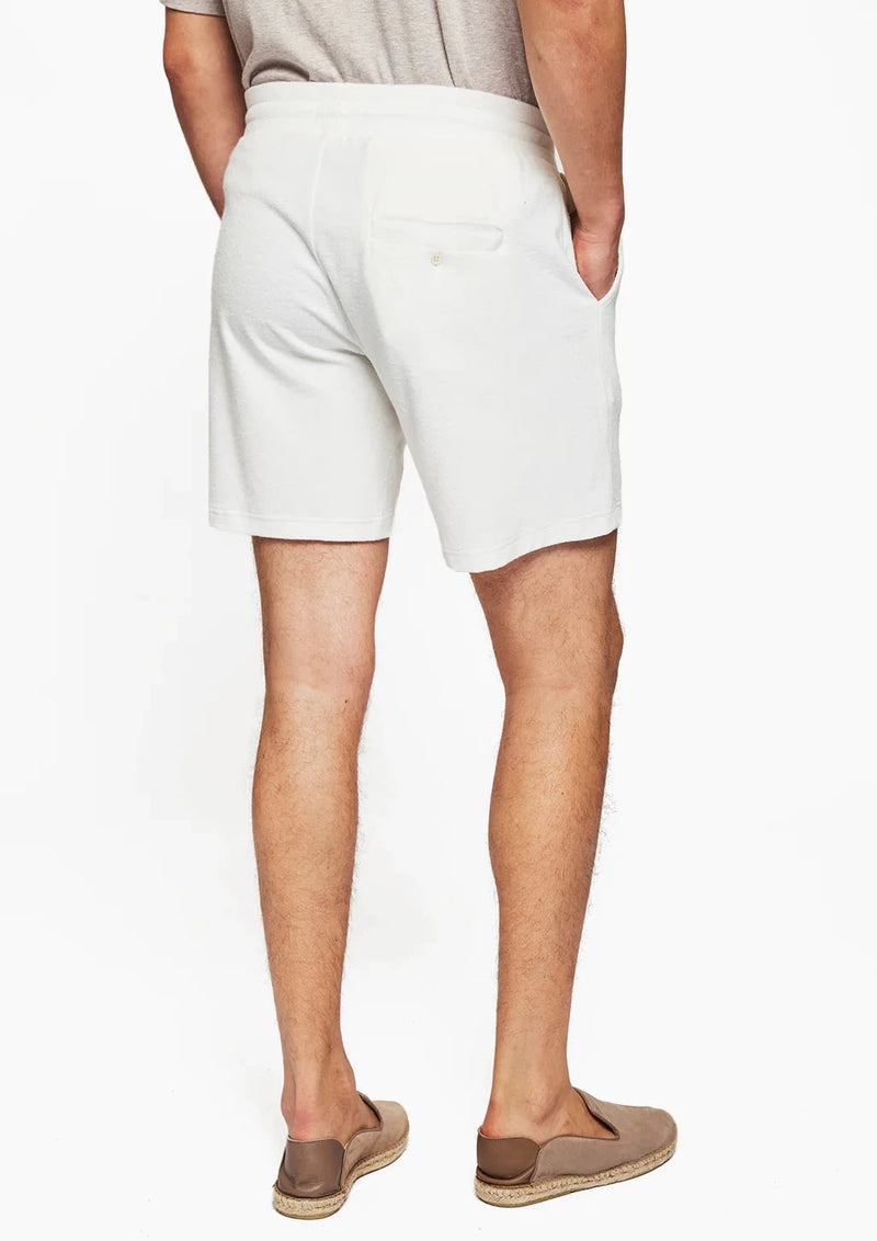 Frescobol-Augusto Terry Sweatshorts Ivory-Justbrazil