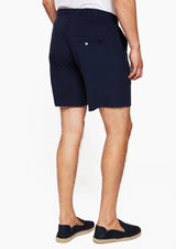 Frescobol-Augusto Terry Sweatshorts Navy Blue-Justbrazil