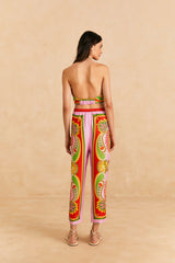 Farm Rio-Trousers-Beach Toucans Scarf Multi Pants-Just Brazil