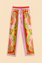 Farm Rio-Trousers-Beach Toucans Scarf Multi Pants-Just Brazil