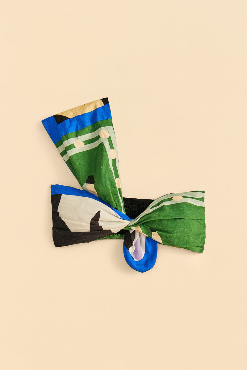 Farm Rio-Top-Brasil Bahia Scarves Multicolor Crop Top-Just Brazil