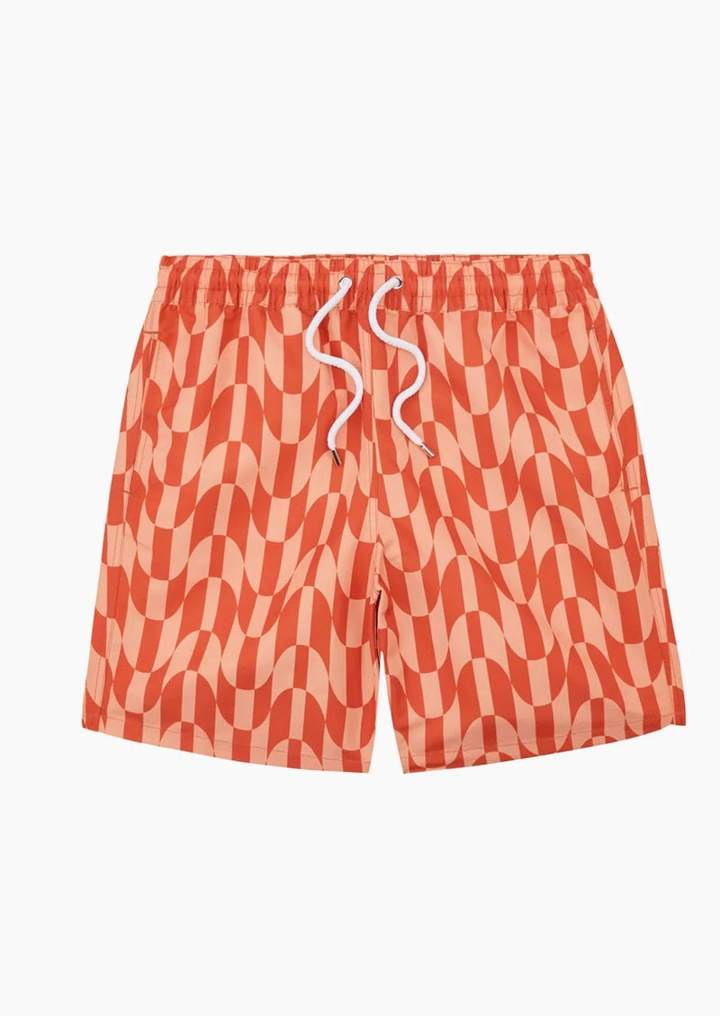 Frescobol-Board Swim Shorts Copacabana Chechered-Justbrazil