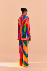 Farm Rio-Shirt-Colorful Leaves Long Sleeve Shirt-Just Brazil