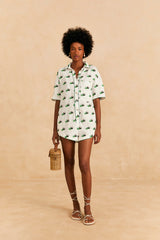 Farm Rio-Jumpsuit-Cross Stitch Coconut Embroidered Romper-Just Brazil