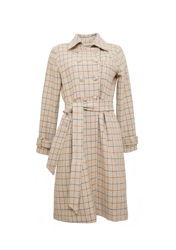 MACOLETA BEIGE KARO COAT GALERIA JUST BRAZIL 