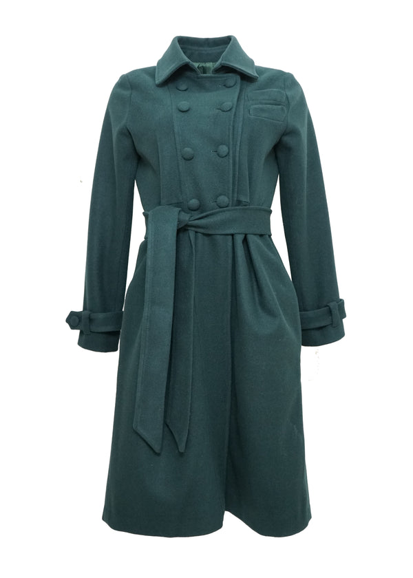 MACOLETA DARK GREEN COAT GALERIA JUST BRAZIL  