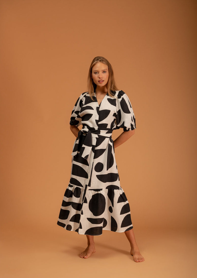 Galeria-Urca Geo Black Dress-Justbrazil