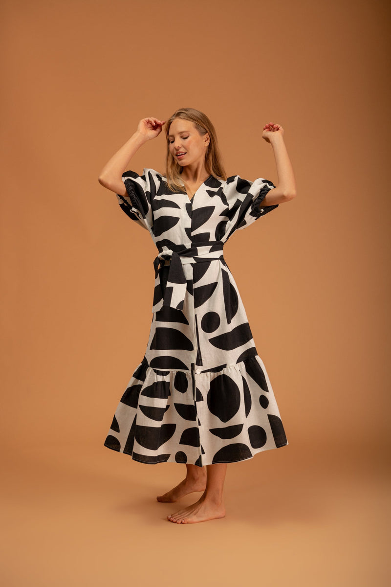Galeria-Urca Geo Black Dress-Justbrazil