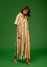 Galeria-Gavea Yellow Stripes Jumpsuit-Justbrazil