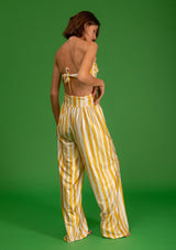 Galeria-Cari Yellow Stripes Trousers-Justbrazil