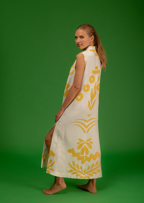 Galeria-Frade Yellow Flower Dress-Justbrazil