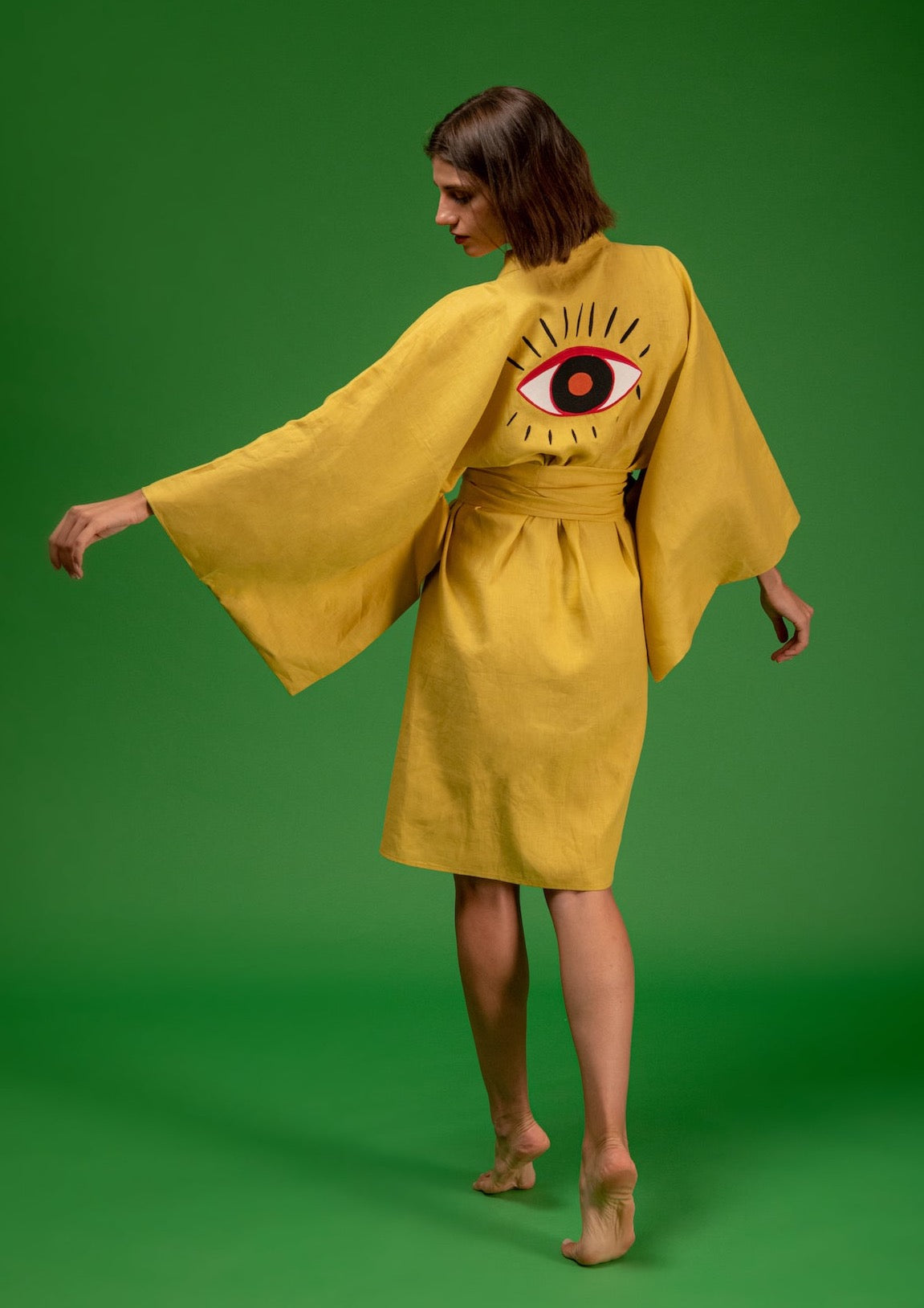 Galeria-Ginga Yellow Eye Kimono-Justbrazil