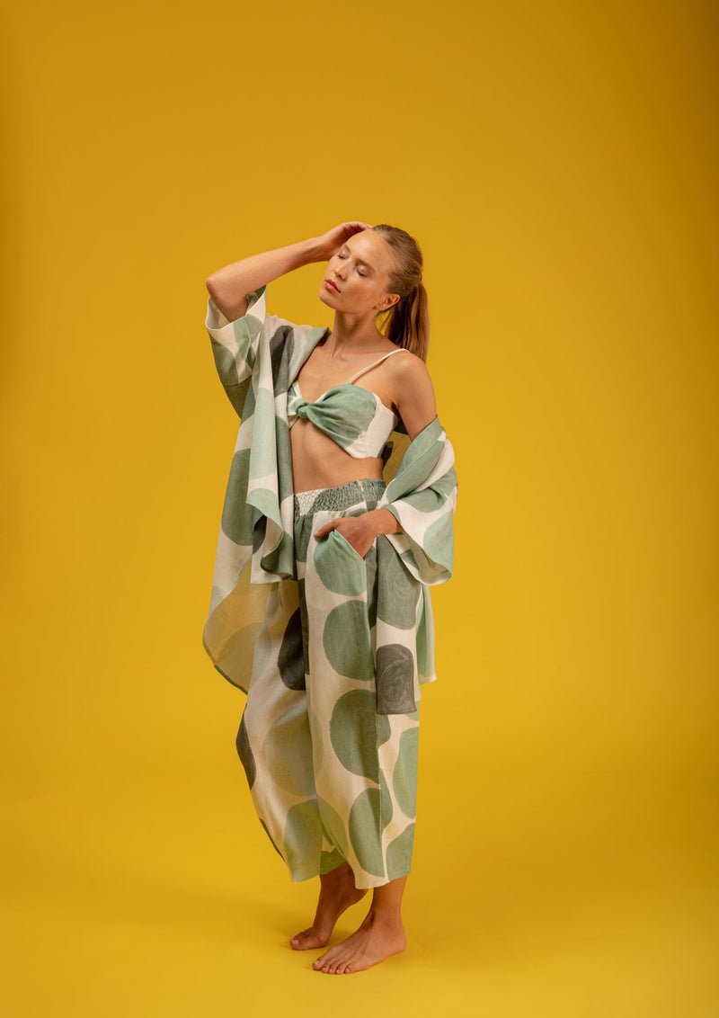 Galeria-Wasabi Poa Green Blouse-Justbrazil