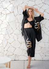 Galeria-Wasabi Black Snake Blouse-Justbrazil