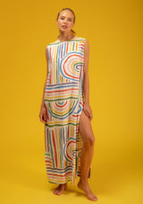 Galeria-Baha Colour Stripes Dress-Justbrazil