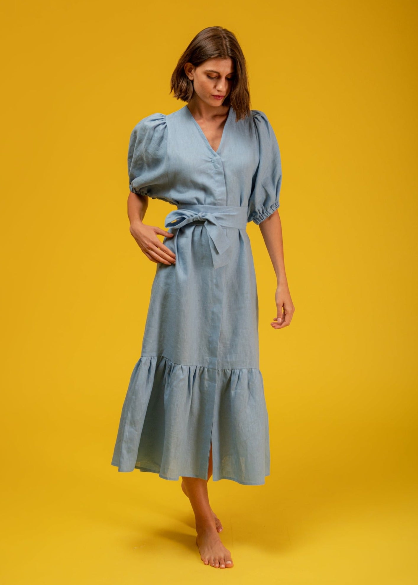 Galeria-Urca Ciel Blue Dress-Justbrazil