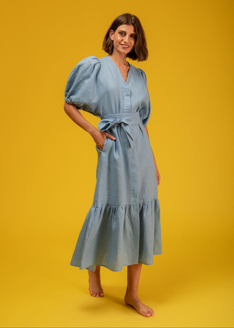 Galeria-Urca Ciel Blue Dress-Justbrazil