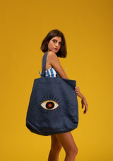Galeria-Caraiva Navy Blue Eye Bag-Justbrazil