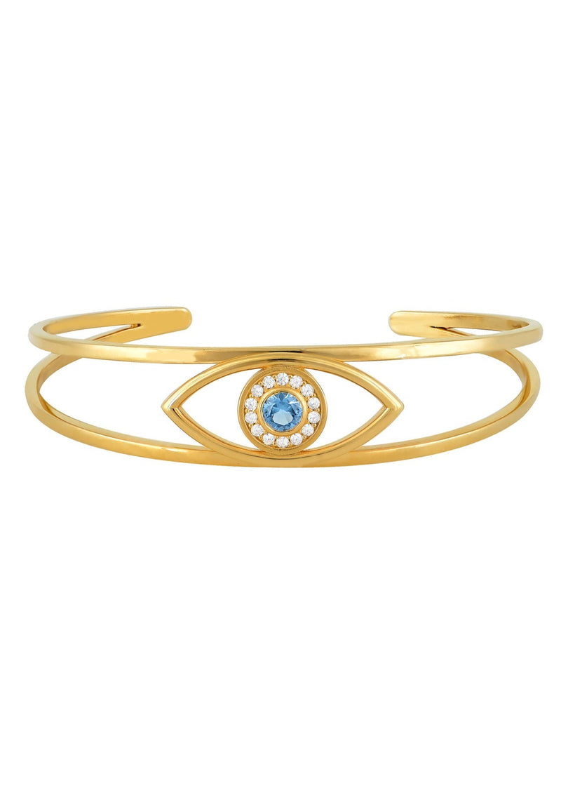 MARIANNA LEMOS-BRACELET-DOUBLE BAR EYE BRACELET-JUST BRAZIL