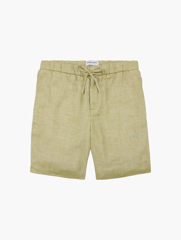 Felipe Linen Shorts Light Celadon Green