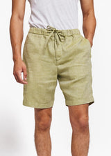 Felipe Linen Shorts Light Celadon Green
