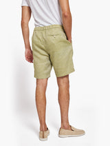 Felipe Linen Shorts Light Celadon Green