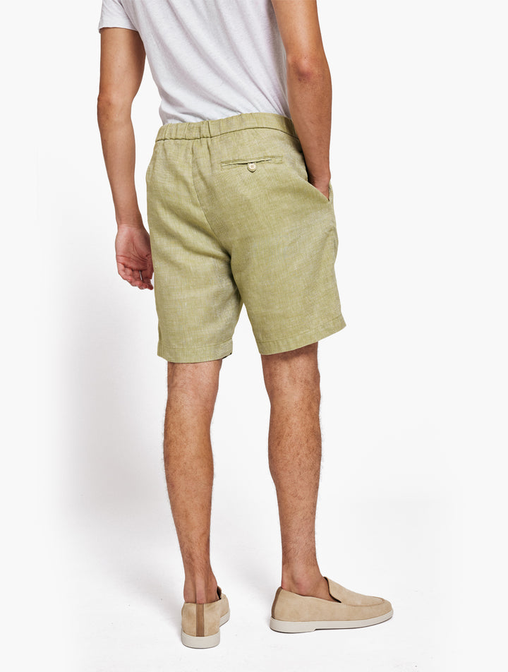 Felipe Linen Shorts Light Celadon Green