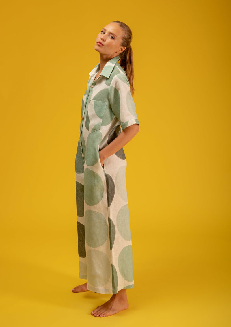 Galeria-Gavea Poa Green Jumpsuit-Justbrazil