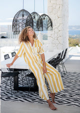Galeria-Gavea Yellow Stripes Jumpsuit-Justbrazil