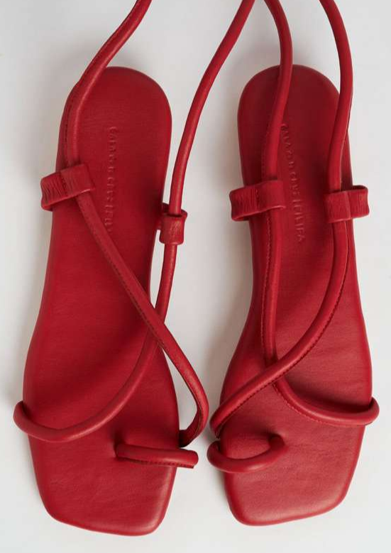 Cala de la Cruz-Grecia Red Sandals-Justbrazil