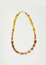 Vesta Agate Orange Star Necklace