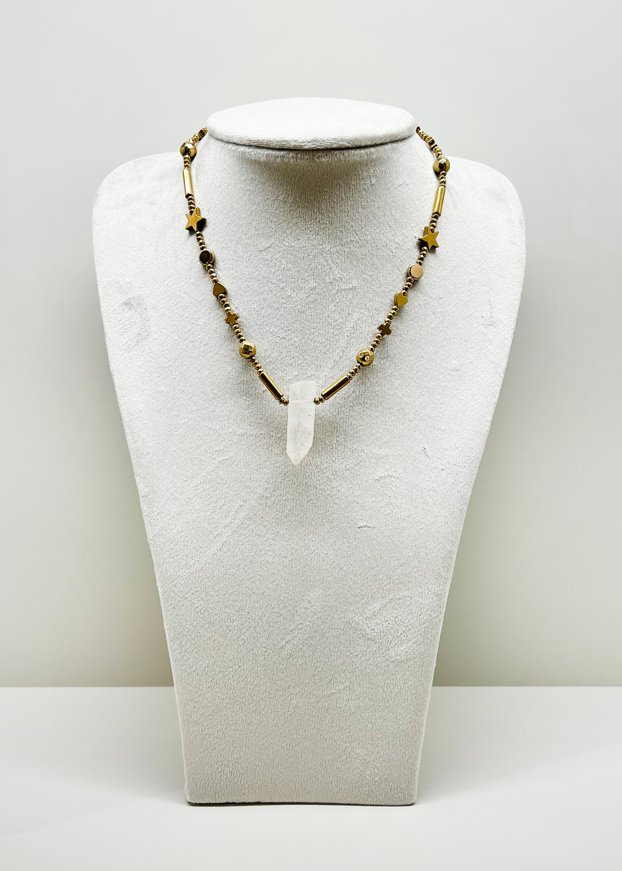 JustBrazil-Necklace-Fornax Crystal Ematite Necklace-Just Brazil