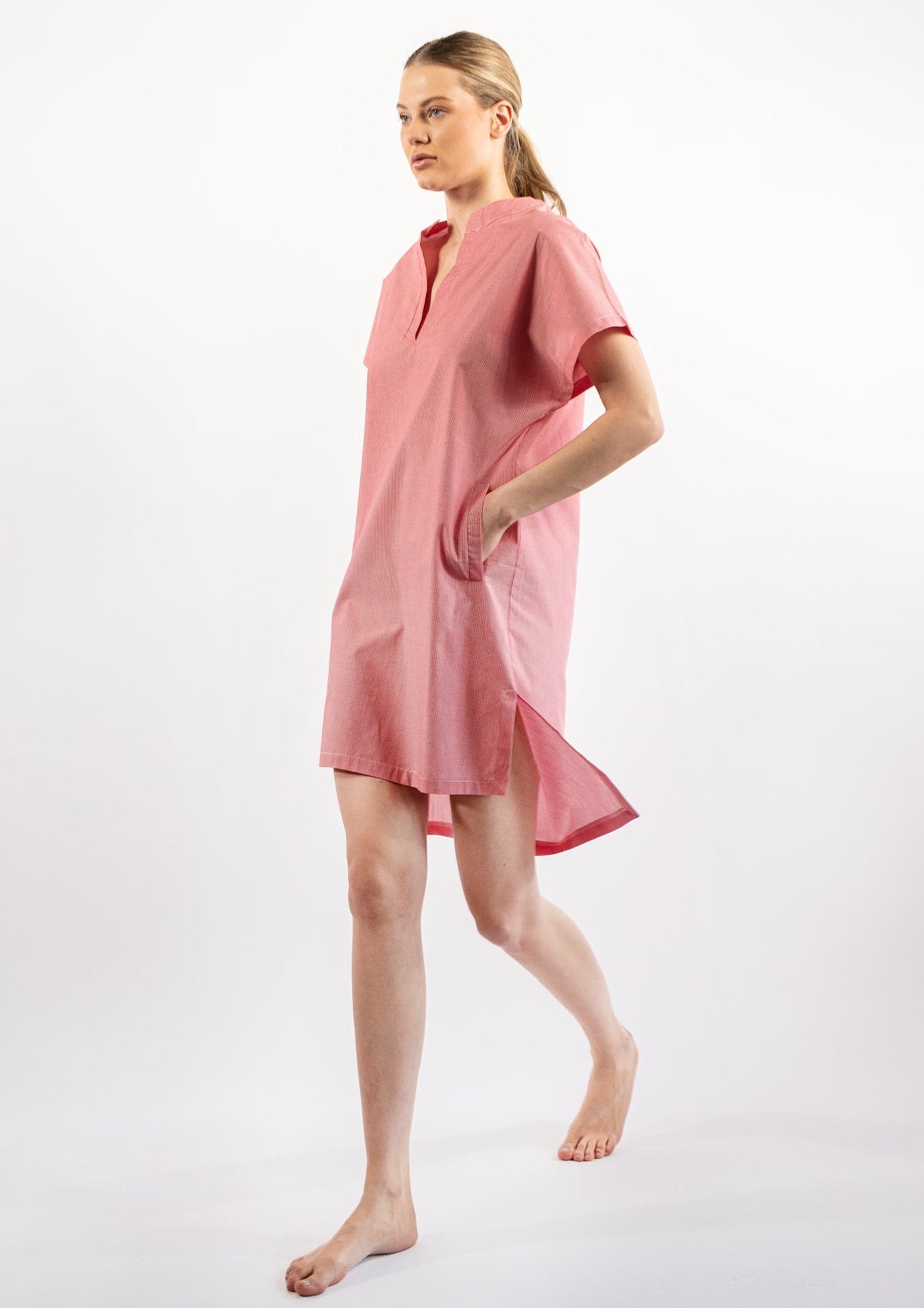 Polene Red Striped Dress