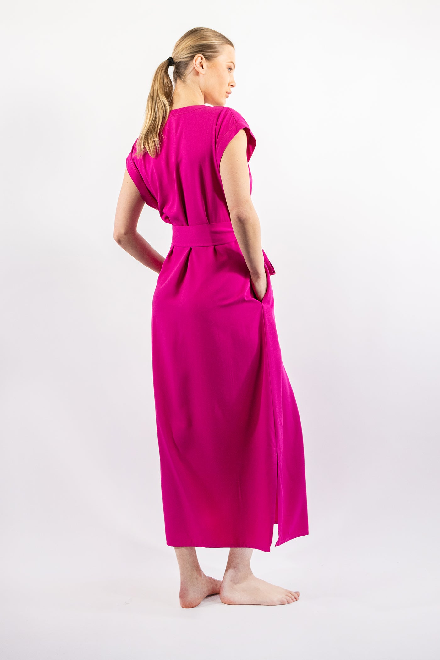 LOULOU FUCSIA DRESS