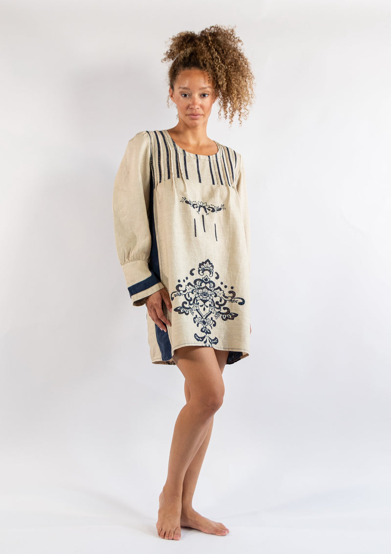 Marina Sand Blue Dress