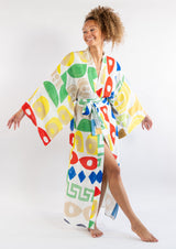 Ginga Geometrical  Long Kimono