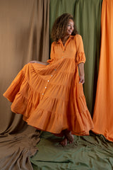 Una Orange Dress