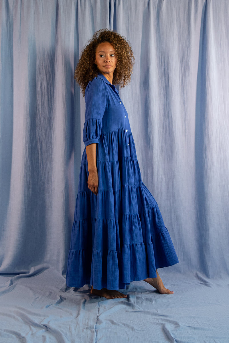 Una Blue Mauve Dress