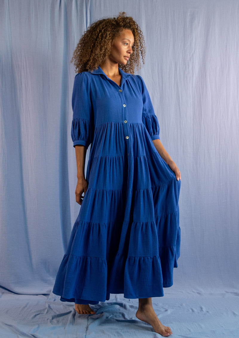 Una Blue Mauve Dress