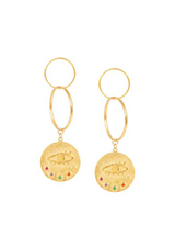 KRESSIDA INFINITY GOLD EARRINGS - JUSTBRAZIL