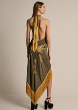 Zoya-Kafziel Khaki Tunic-Justbrazil