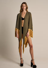 Zoya-Kafziel Khaki Tunic-Justbrazil