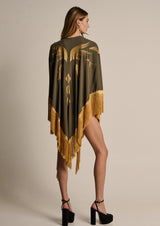 Zoya-Kafziel Khaki Tunic-Justbrazil